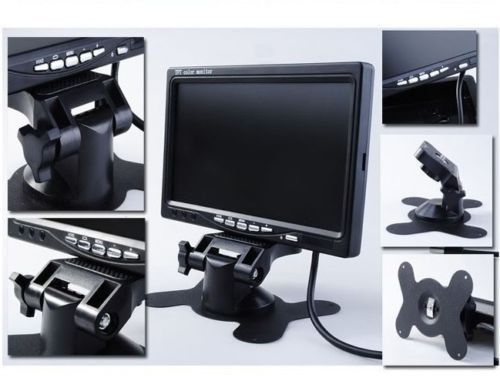 Wireless 7&#034;tft lcd monitor truck bus rv backup camera night vision rearview kit