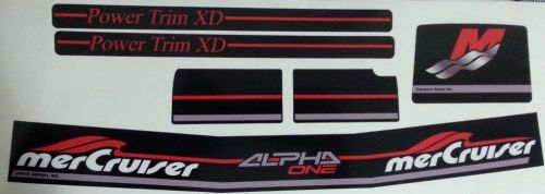 Mercruiser the most complete set alpha two gen 2 decals w/red rams sticker set