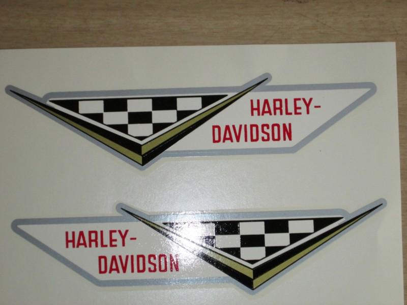 New vintage harley davidson knucklehead sportster racing decals