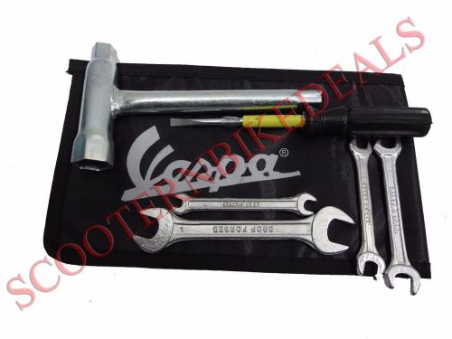 Vespa handytool kit with black woven pouch vbb/super/sprint/150/125/gl/gs/rally