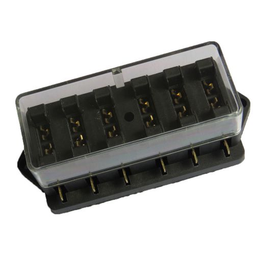 Car truck auto 6 way circuit standard ato blade fuse box block holder 12v sales