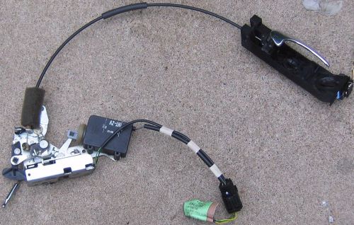 98-03 jaguar xj8 vdp door lock latch actuator w/ handle cable rear passenger rh