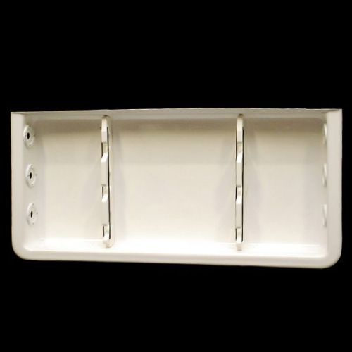 Mako 43 3/8 x 19 1/4 inch off white 3 position boat rod holder storage box