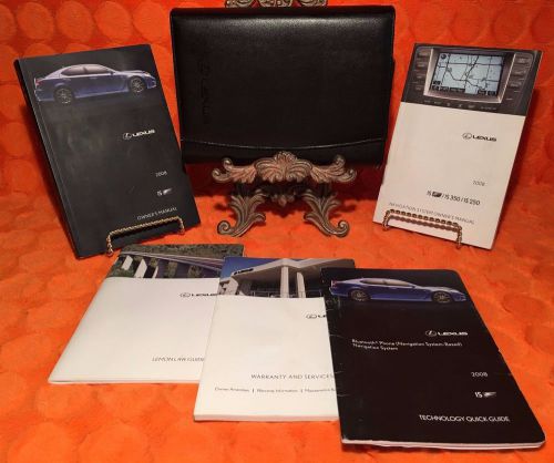 2008 lexus isf is f owners manual full set 08 + navigation system book ◻◻