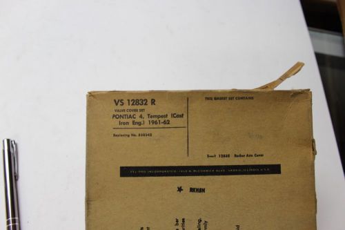 Nos vintage fel-pro vs-12832 r  valve  cover rubber  gasket set pontiac 4