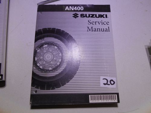 Suzuki an400 service manual 99500-34100-03e #20