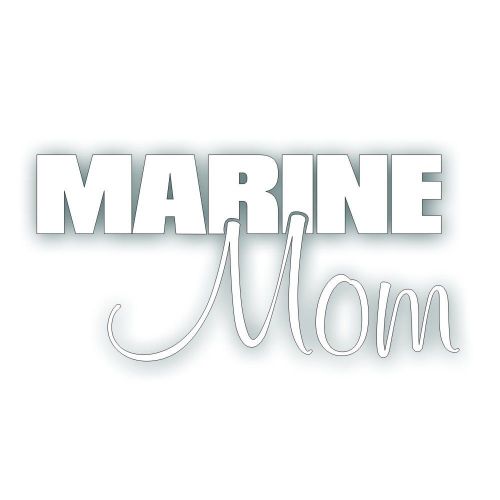 Marine mom decal for us usmc corp patriot patriotic military family window white