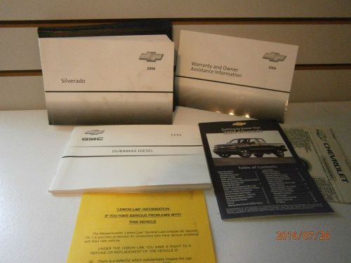 06 2006 chevrolet silverado owners manual book with duramax diesel book and case