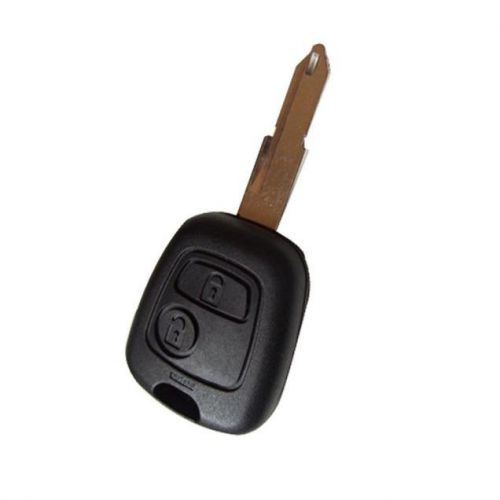 Plastic 2 buttons remote flip key shell case replacement  for peugeot
