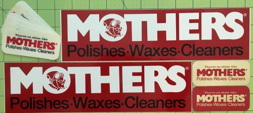 Mothers polishes waxes cleaners lot of 10 vintage decals stickers