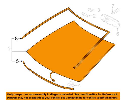 Toyota oem 15-16 camry-windshield glass 5610106690