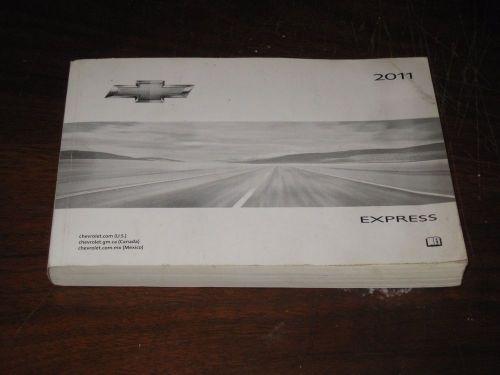 2011 chevrolet express van 1500 2500  owners manual book gm oem