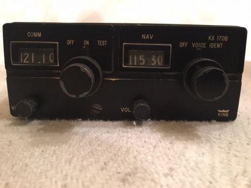 King kx170b nav/com with tray, 720 comm channels and 200 nav channels