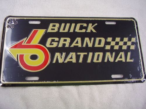 BUICK GRAND NATIONAL  LICENSE PLATE    NO LONGER MADE, US $15.95, image 1