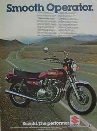 Suzuki gs-1000  gs1000 original motorcycle ad 1978 smooth operator