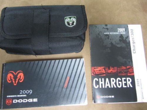 2009 dodge charger owners manual with case 09 free shipping