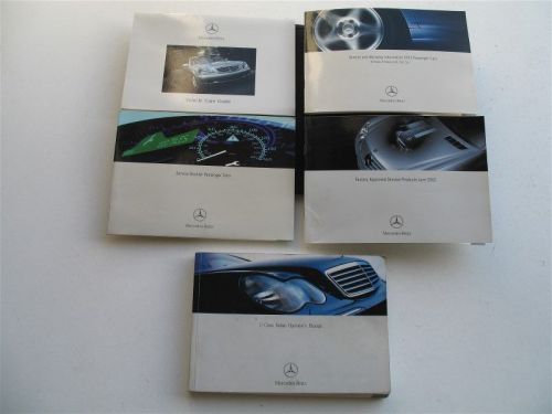 2003 03 mercedes c230 c240 c320 c32 owners operators manual books handbook set