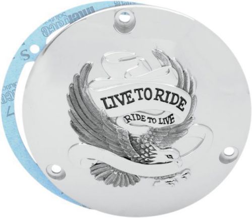 Ds live to ride derby cover harley flh 1200 1977-1980