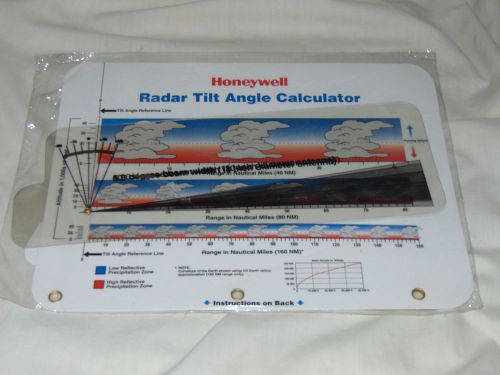 Honeywell radar tilt angle calcuatator... new