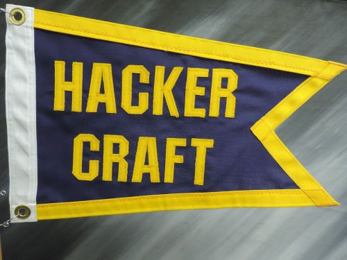 Hacker craft burgee pennant flag -1984 - bill morgan version