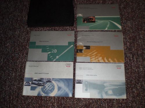 2001 audi tt coupe car owners manual books guide case all models
