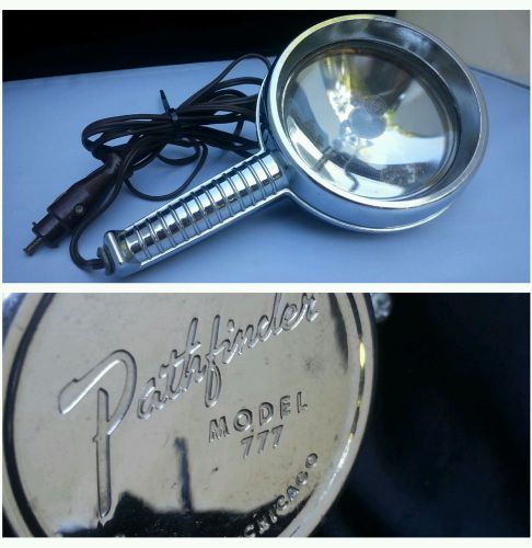 Vintage handheld rat rod spotlight pathfinder model 777 spot light auto lamp usa