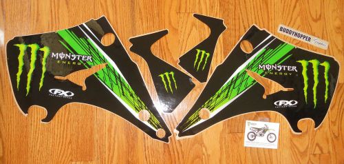 Fx  kawasaki monster shroud graphics kit kx125 kx250 (03-08) 16-12120