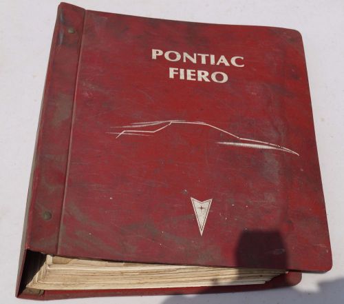 Authentic 1984 pontiac fiero oem service shop repair manual book in binder