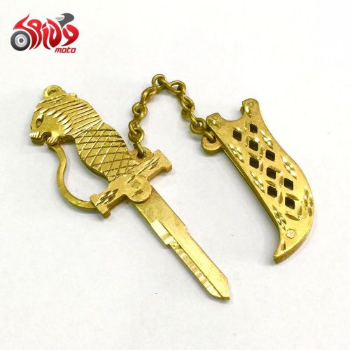 Designer brass key blank right cut profile for royal enfield by spidy moto