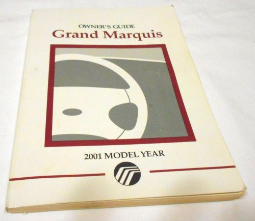 2001 mercury grand marquis owner guide / manual. / very good used condition
