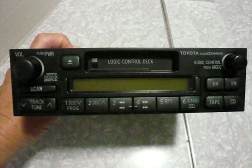 Vintage toyota logic control deck am/fm cassette player a56409 model 86120-04090