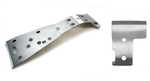 Genuine honda aluminum frame &amp; swing arm skid plates guards trx420 420 rancher