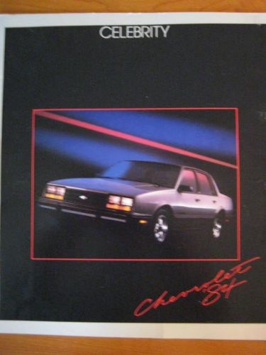 1984 chevrolet celebrity dealer sales brochure