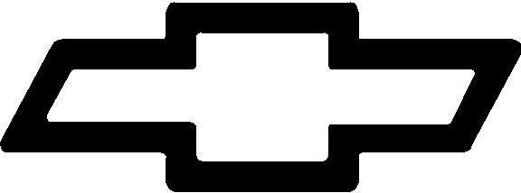 2 chevy bowtie decal stickers