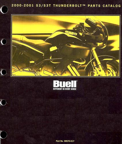 2000 &amp; 2001 buell thunderbolt s3 &amp; s3t motorcycle parts catalog manual -buell