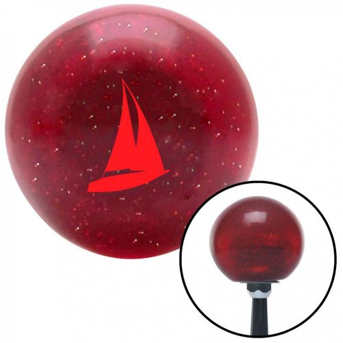 Red sail boat red metal flake shift knob with 16mm x 1.5 insert 351 accessories