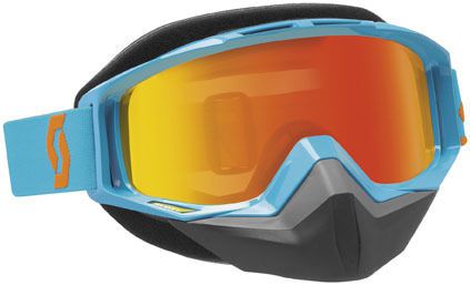 Scott usa tyrant snowcross goggles oxide blue/red chrome lens