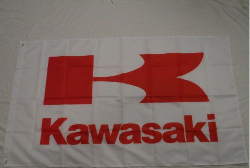 Kawasaki motorcycles 3 x 5 polyester banner flag man cave motocross racing!!!