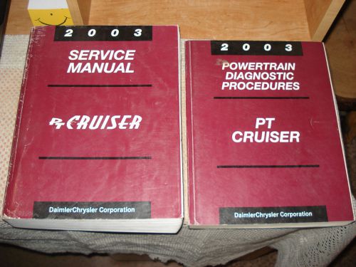 2003 chrysler pt cruiser service manual set shop books original daimler chrysler