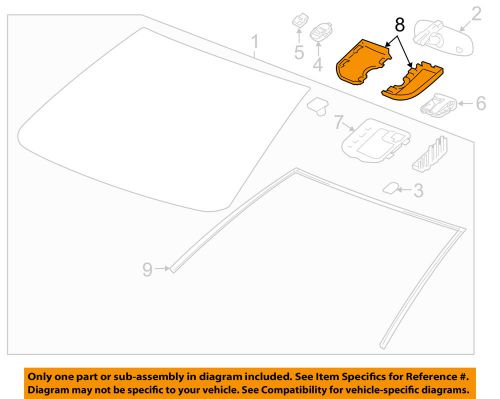 Gm oem windshield-cover left 95304660