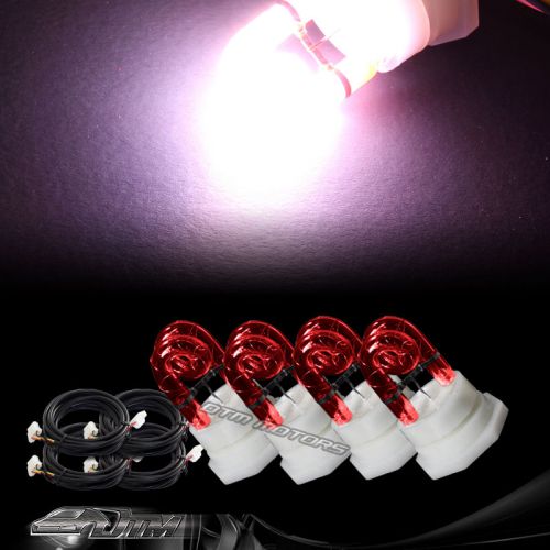 4x replacement bulbs for 120 / 160 watt hide a way strobe light b- red