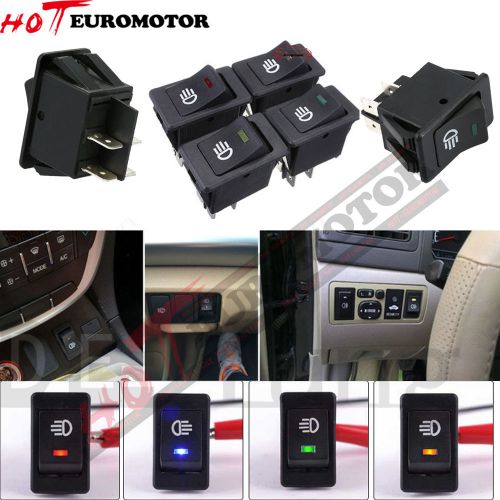 Car 4pins led on/off indicator rocker toggle switch driving fog lamp/work light