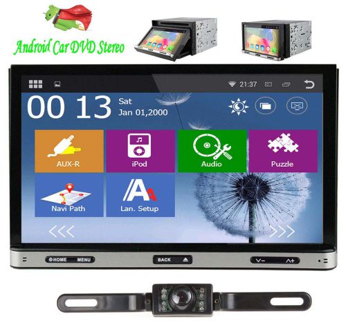 Android 3g wifi 7&#034; double 2din car radio stereo dvd player gps navigation+camera