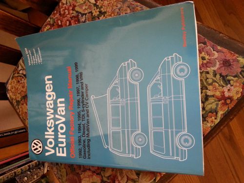 Eurovan shop manual 1993 volume 1