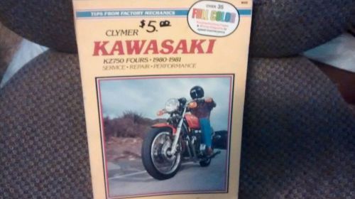 Clymer kawasaki kz750 fours1980-1981 service ,repair, performance manual
