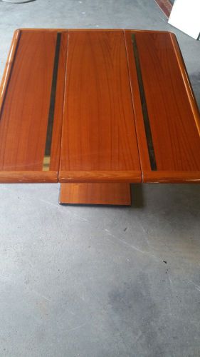 marine mahogany fold out table high low, image 1