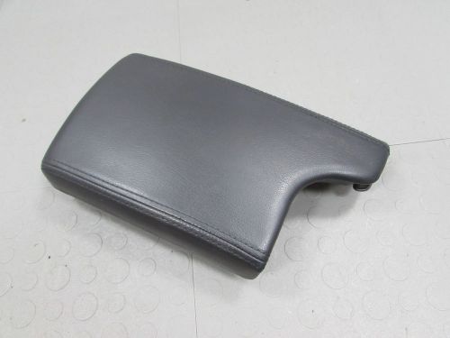 04-08 grand prix leather armrest arm rest console lid ebony w/ black stitching n