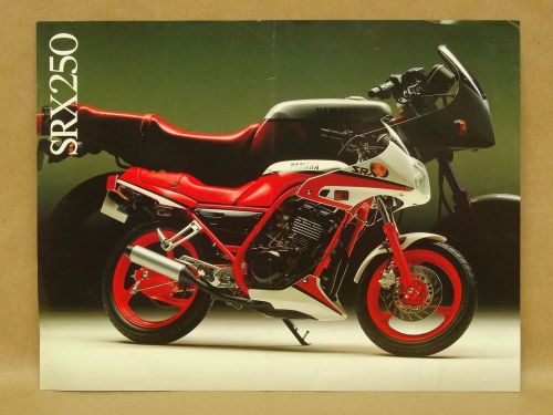 1987 yamaha srx250 motorcycle brochure -yamaha srx 250 motorcycle