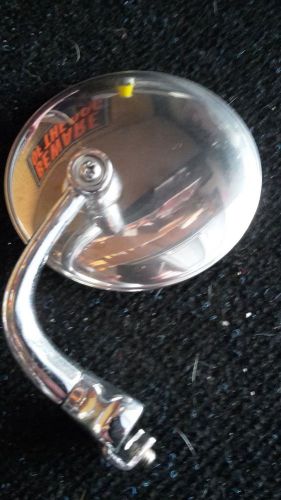 Street rod- hot rod peep mirror 4inch curved chrome