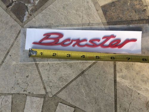 Genuine porsche red emblem boxster black rear trunk 986 559 237 00 70c 987 new